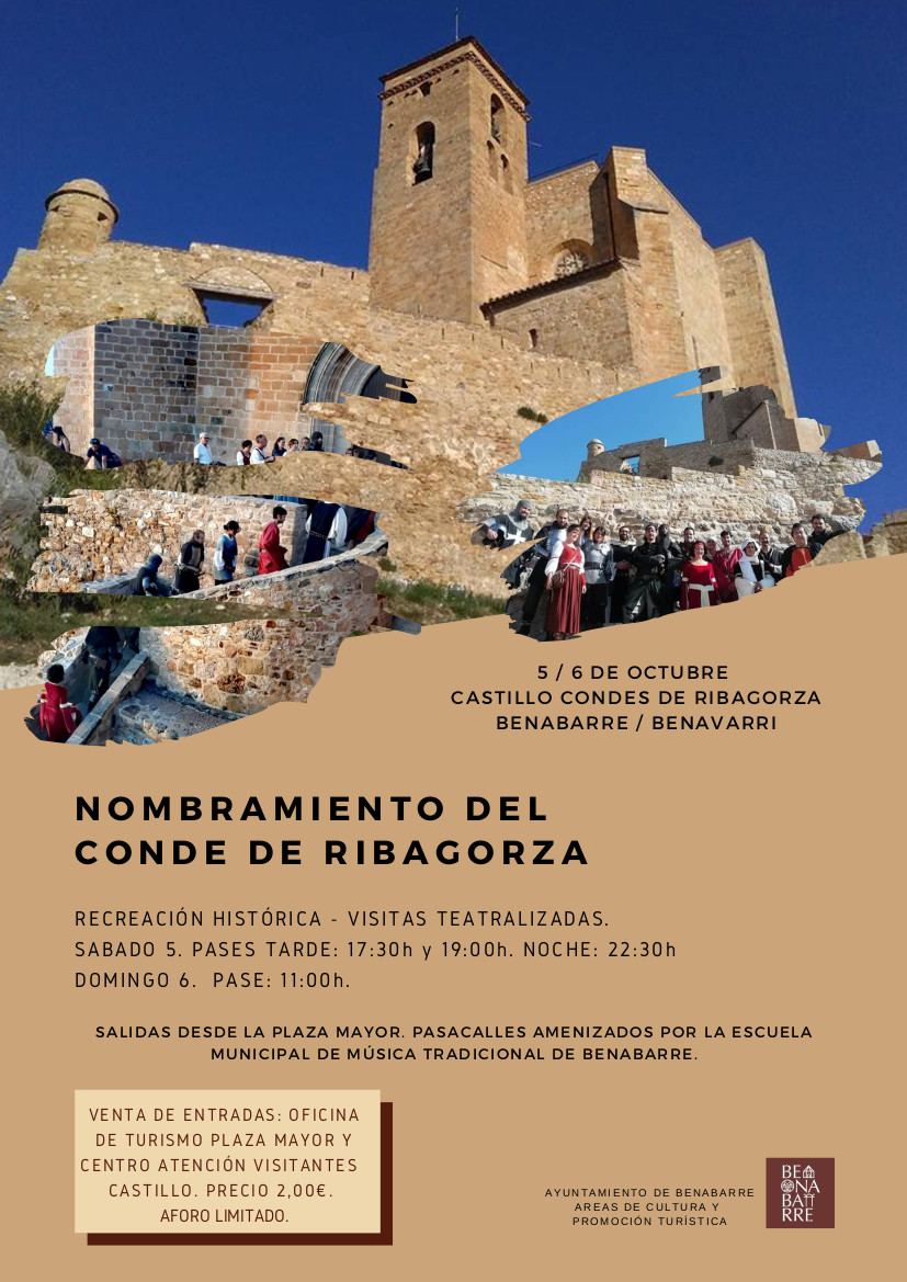 Recreación nombramiento Conde de la Ribagorza - Benabarre 2019