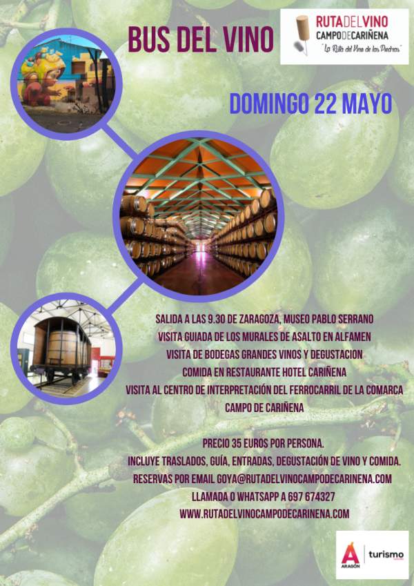 Bus del Vino Cariñena - 22 mayo 2022