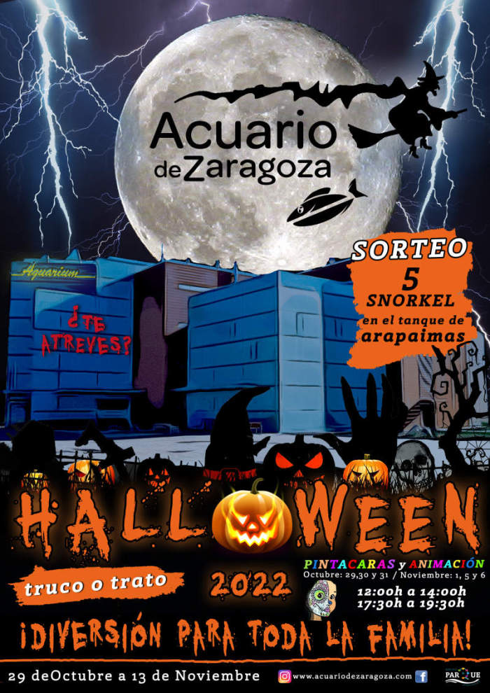 Halloween en el Acuario de Zaragoza 2022