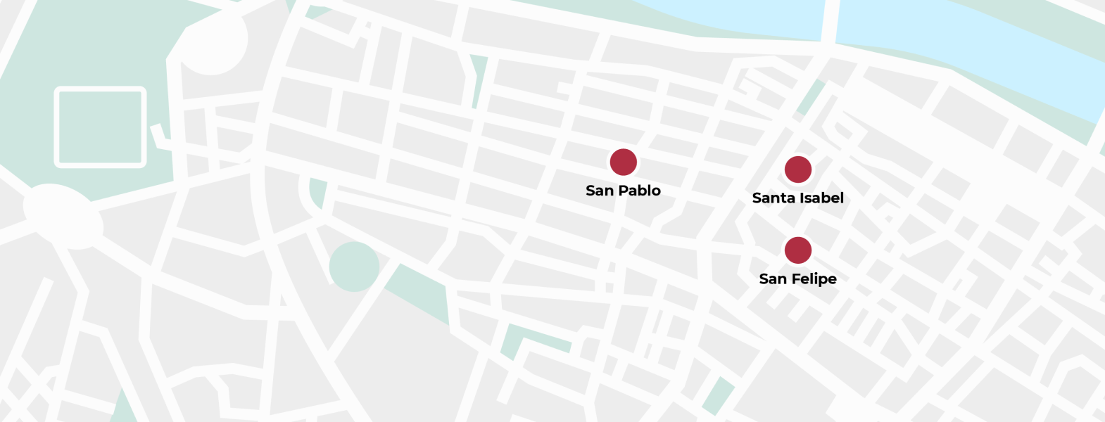 San Pablo, fachada de Santa Isabel y San Felipe